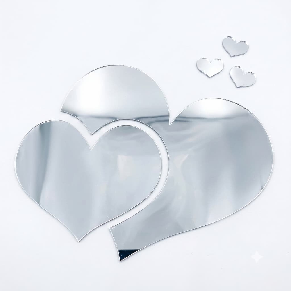 Corazones Espejos Decorativos - Imagen 5